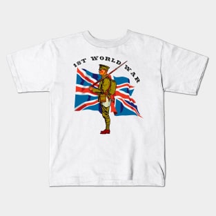 UK military english soldier Kids T-Shirt